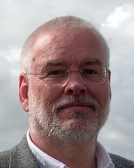 Close-up photo of John D. Berry in Ireland taken by Eileen Gunn